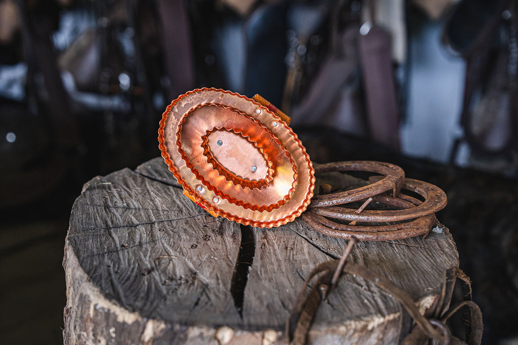 Copper Curry Horse Brush