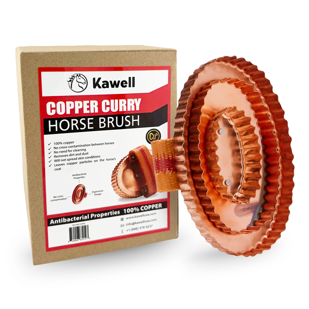 Kawell USA Copper Curry Horse Brush | Kawell USA