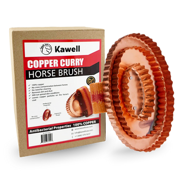 Copper Curry Horse Brush