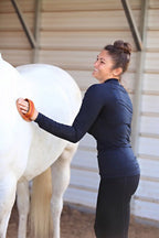 Copper Curry Horse Brush